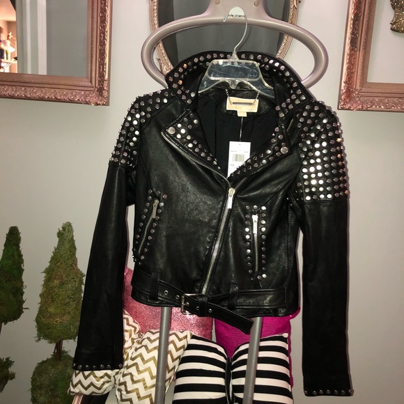 michael kors studded jacket